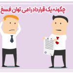 چگونگی فسخ قرارداد